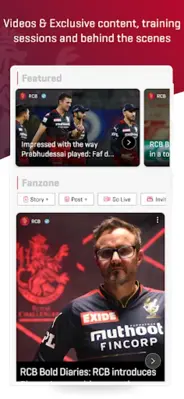 RCB Official - Live IPL Cricket android App screenshot 9