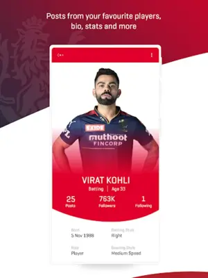 RCB Official - Live IPL Cricket android App screenshot 2