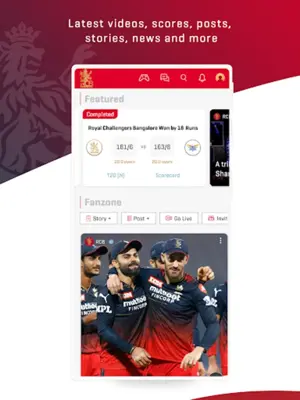 RCB Official - Live IPL Cricket android App screenshot 5